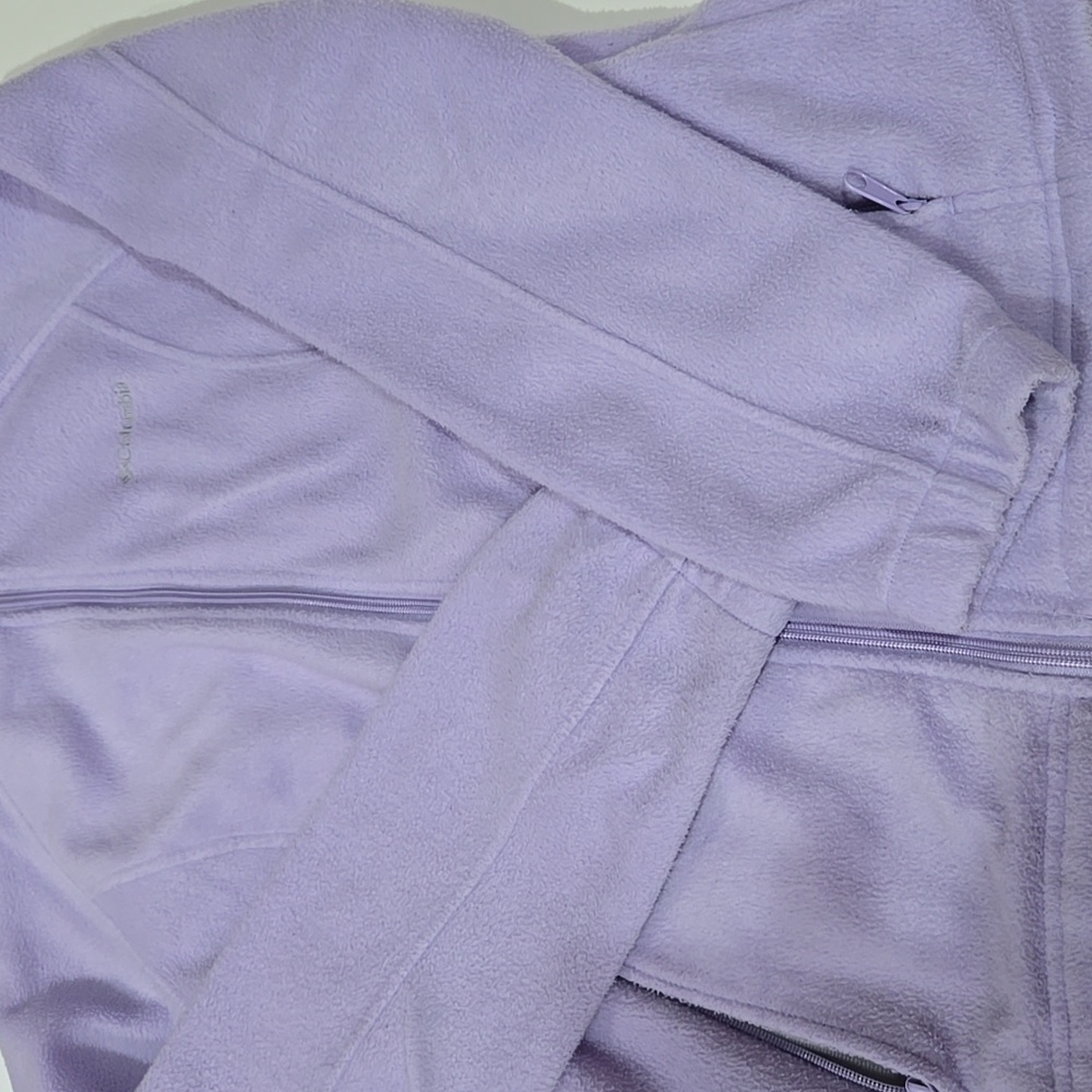 Columbia Lilac  Fleece Full Zipper Jacket Womans Medium